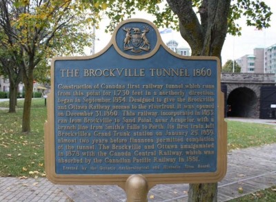 Brockville Railway Tunnel Plaque