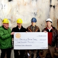 December 15, 2015 - Representatives of the Rotary Clubs of Brockville announce $100,000 gift to supp