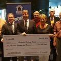 June 24, 2016 - MP Gord Brown, Dave LeSueur and Linda Eyre announce $275,000 gift from the Thousand 
