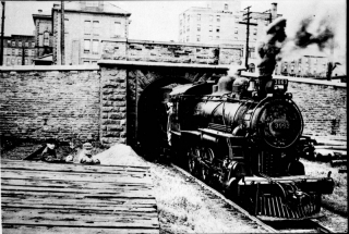 CPR engine 3063 exits the south portal